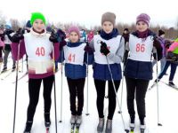 В феврале прошли районные соревнования по лыжным гонкам.